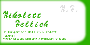 nikolett hellich business card